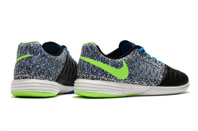 Men's Nike Lunar Gato 2 IC Football Shoes - Black/Blue/Yellow