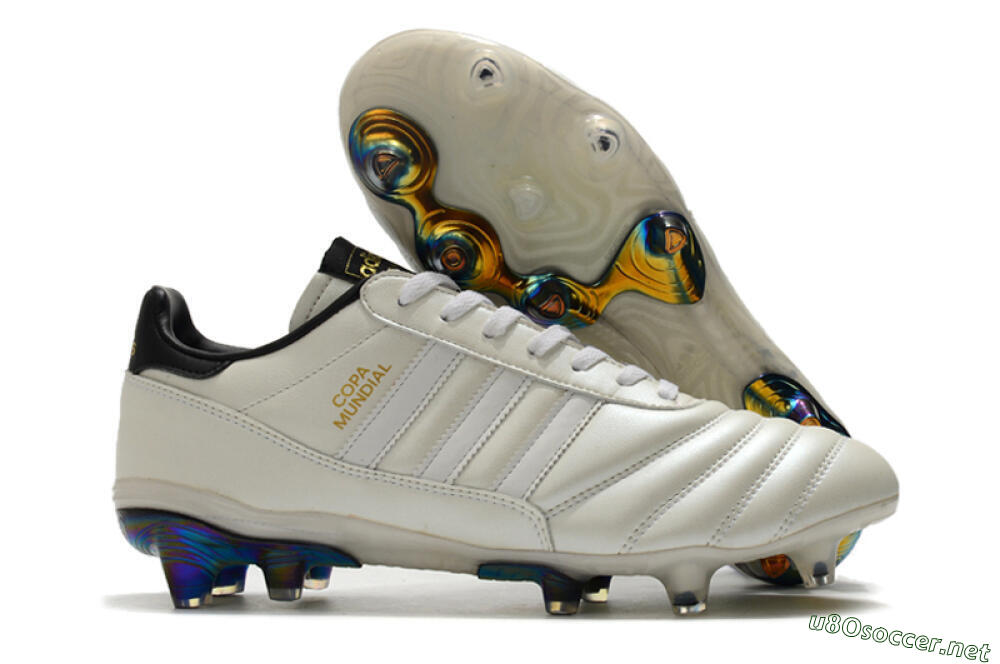 Men's Adidas Copa Mundial 21 FG Football Boots - Beige/Black/White 2