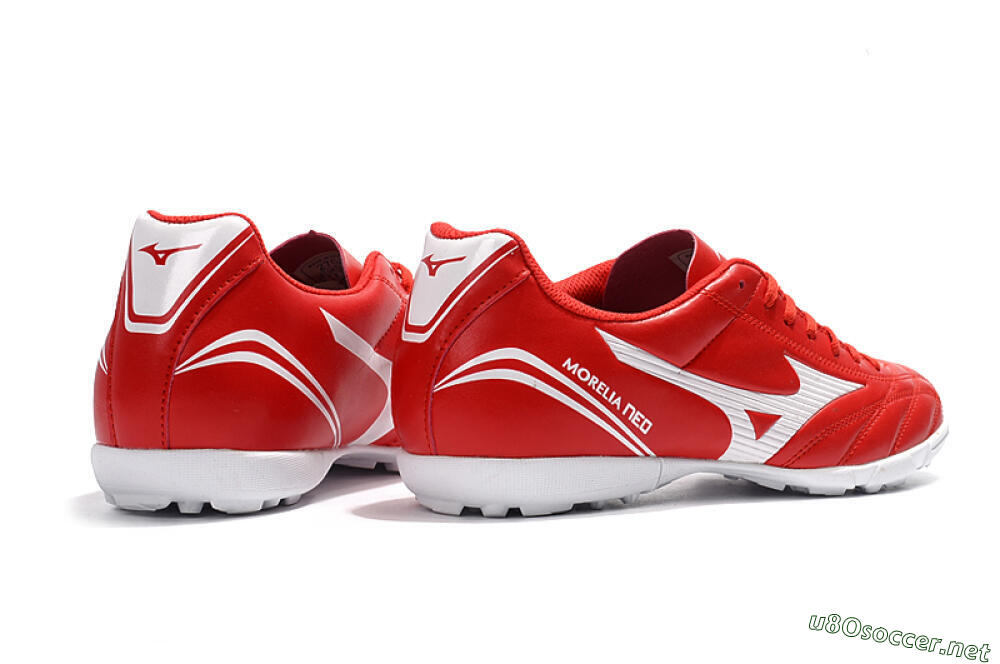 Men's Mizuno Morelia Neo TF Football Shoes - Red/White 9