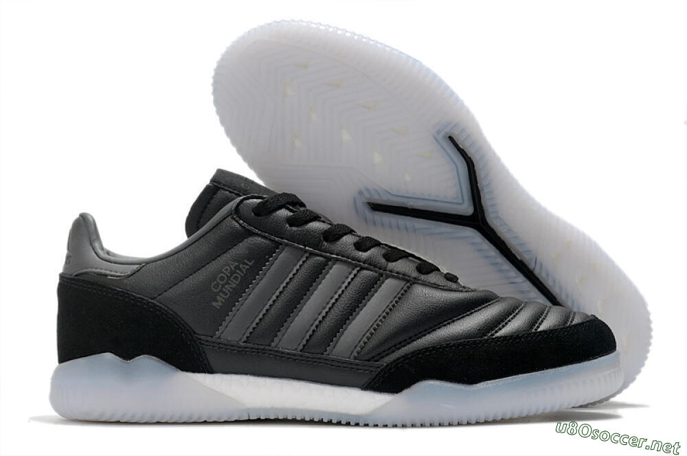 Men's Adidas Copa Mundial IC Football Shoes - Black/White 2