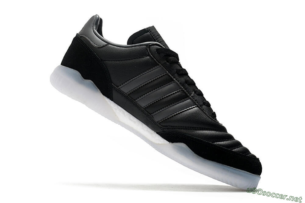 Men's Adidas Copa Mundial IC Football Shoes - Black/White 4
