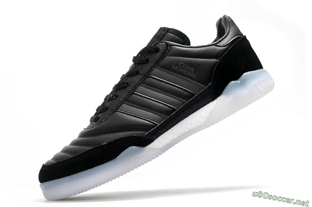Men's Adidas Copa Mundial IC Football Shoes - Black/White 5