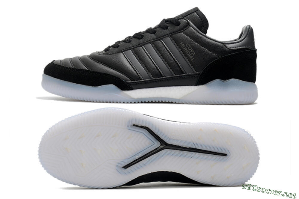 Men's Adidas Copa Mundial IC Football Shoes - Black/White 1