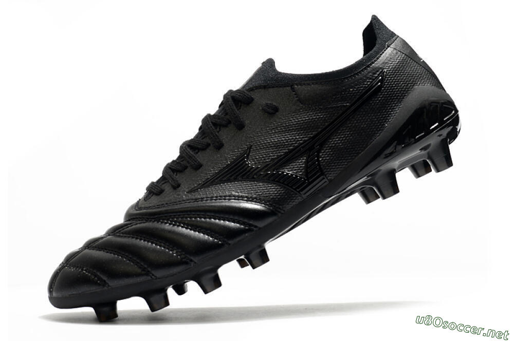 Men's Mizuno Morelia Neo 3 FG Football Boots - Black/Black 5