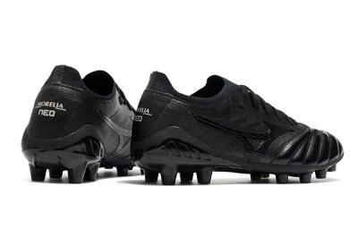 Men's Mizuno Morelia Neo 3 FG Football Boots - Black/Black