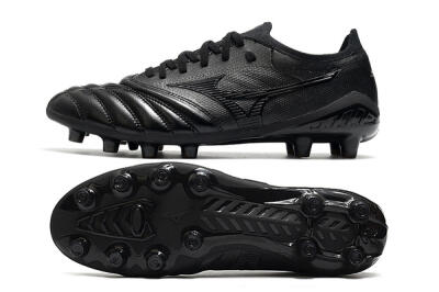 Men's Mizuno Morelia Neo 3 FG Football Boots - Black/Black