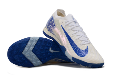 Unisex Nike Air Zoom Mercurial Vapor 16 Elite TF Football Shoes - White/Blue