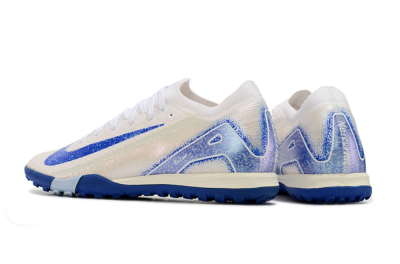Unisex Nike Air Zoom Mercurial Vapor 16 Elite TF Football Shoes - White/Blue