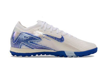 Unisex Nike Air Zoom Mercurial Vapor 16 Elite TF Football Shoes - White/Blue