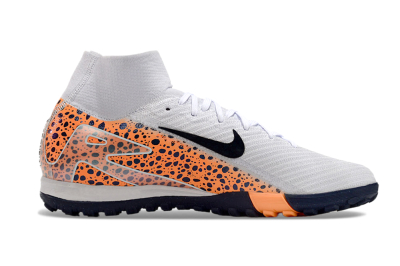 Unisex Nike Mercurial Superfly 10 Elite TF Football Boots - White/Black/Orange