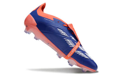 Unisex Adidas Predator Elite Foldover Tongue FG Football Boots - Blue/White/Orange