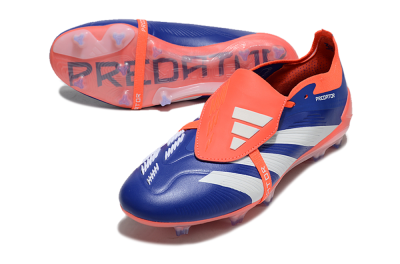 Unisex Adidas Predator Elite Foldover Tongue FG Football Boots - Blue/White/Orange
