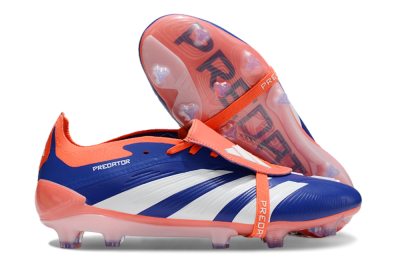 Unisex Adidas Predator Elite Foldover Tongue FG Football Boots - Blue/White/Orange