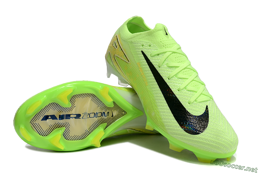 Unisex Nike Air Zoom Mercurial Vapor 16 Elite FG Football Boots - Green/Black/Yellow 3
