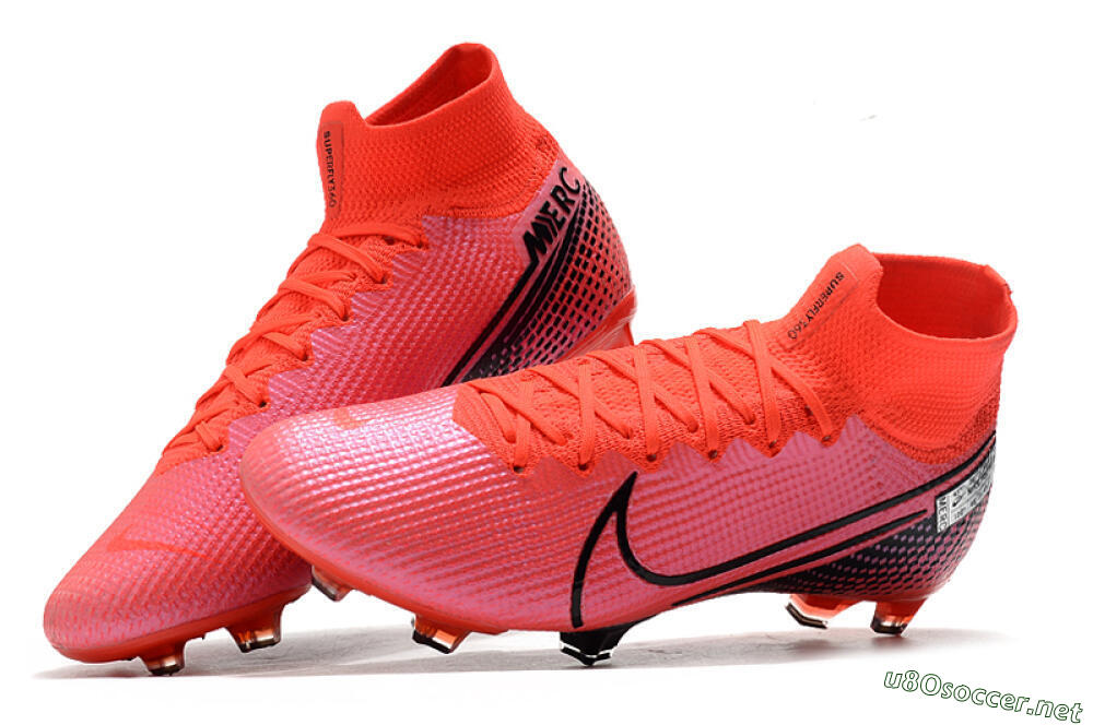 Men's Nike Mercurial Superfly 7 Elite FG Football Boots - Red/Black 6