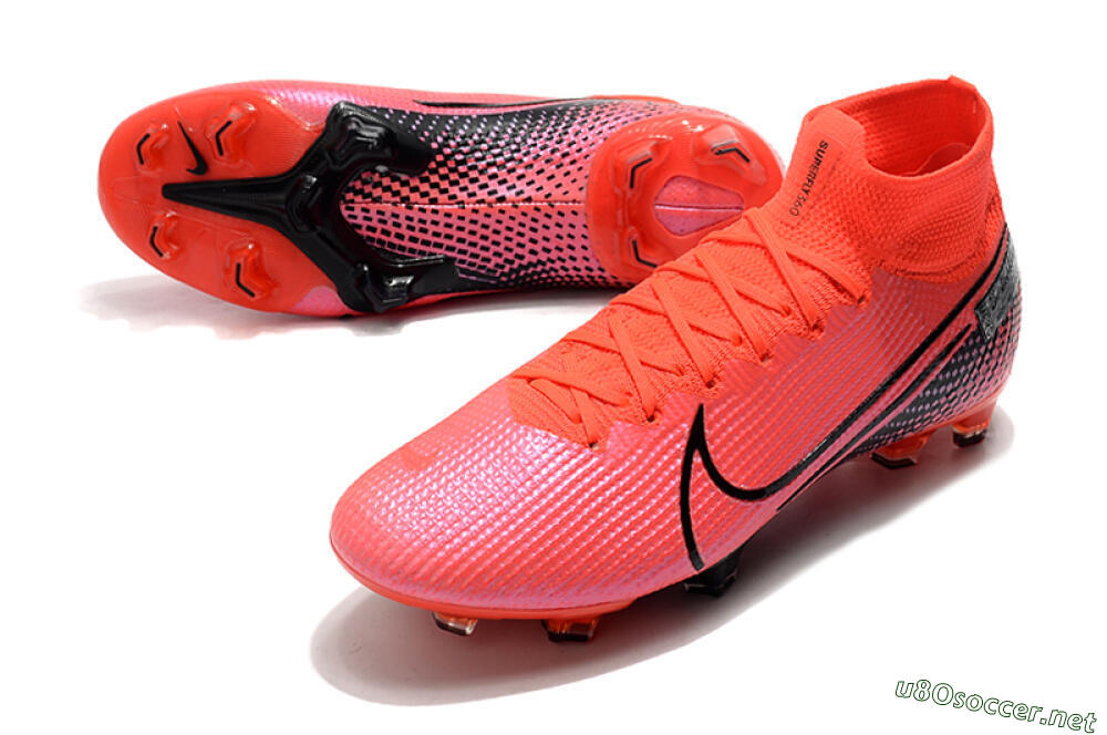 Men's Nike Mercurial Superfly 7 Elite FG Football Boots - Red/Black 3