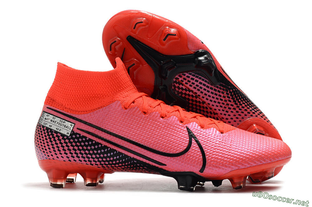 Men's Nike Mercurial Superfly 7 Elite FG Football Boots - Red/Black 2