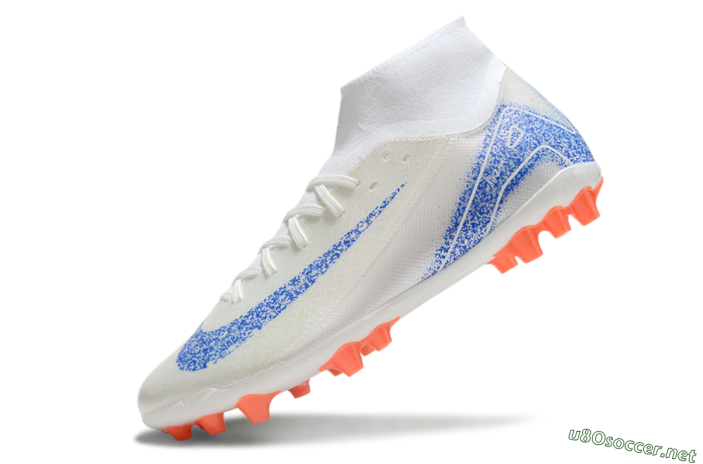 Men's Nike Mercurial Superfly 10 Academy FG Football Boots - White/Blue/Orange 5