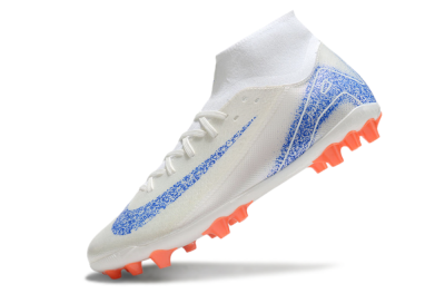 Men's Nike Mercurial Superfly 10 Academy FG Football Boots - White/Blue/Orange