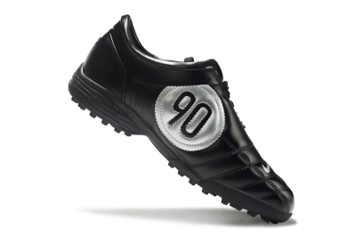 Men's Nike Total 90 II TF Football Shoes - Black/White/Red