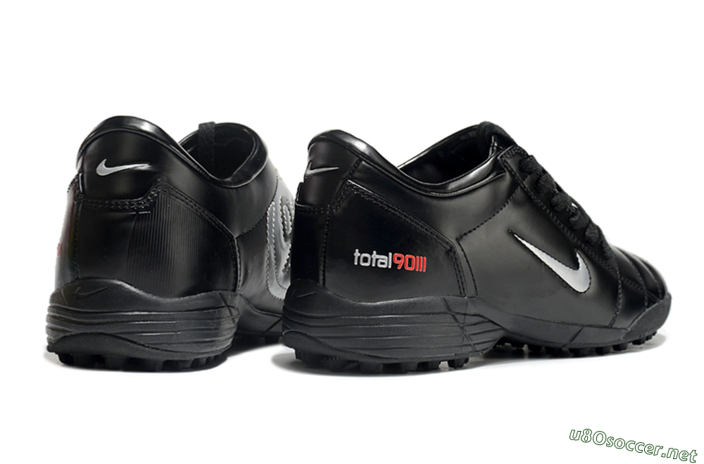 Men's Nike Total 90 II TF Football Shoes - Black/White/Red 6
