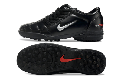 Men's Nike Total 90 II TF Football Shoes - Black/White/Red