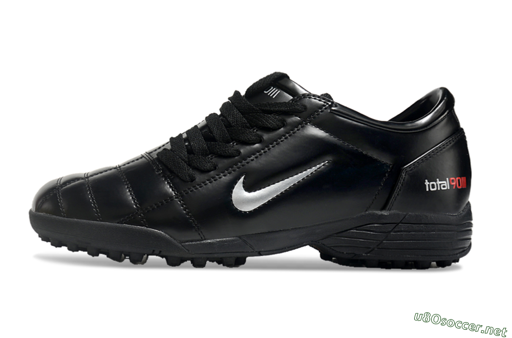 Men's Nike Total 90 II TF Football Shoes - Black/White/Red 0