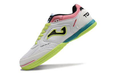 Men's Joma Top Flex 920 IC Football Shoes - White/Yellow/Blue