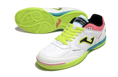 Men's Joma Top Flex 920 IC Football Shoes - White/Yellow/Blue