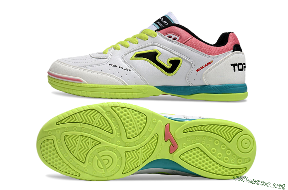 Men's Joma Top Flex 920 IC Football Shoes - White/Yellow/Blue 1
