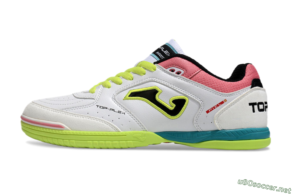 Men's Joma Top Flex 920 IC Football Shoes - White/Yellow/Blue 0
