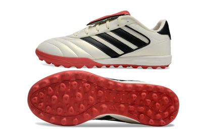 Men's Adidas Copa Gloro 2 TF Football Shoes - Ivory/Core Black/Solar Red