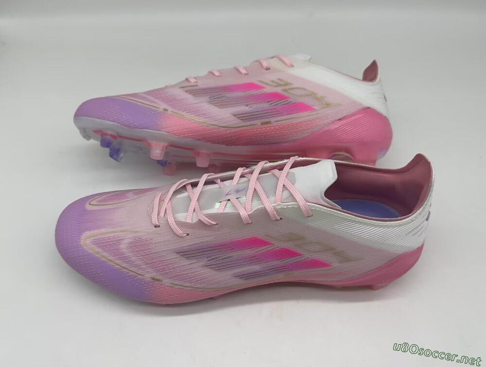 Men's Adidas F50 Elite FG Football Boots - Purple/White/Pink