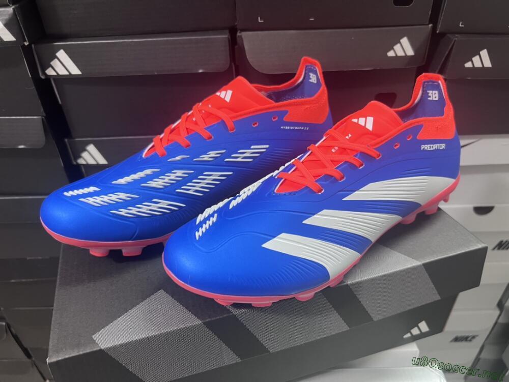 Unisex Adidas Predator Elite 24 MG Football Boots - Blue/White/Red