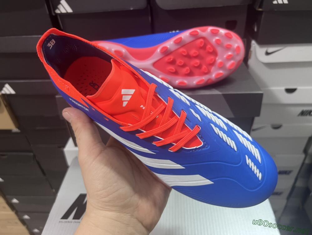 Unisex Adidas Predator Elite 24 MG Football Boots - Blue/White/Red
