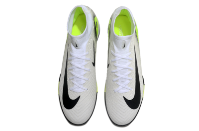 Unisex Nike Air Zoom Mercurial Superfly 10 Elite TF Football Shoes - White/Black/Yellow