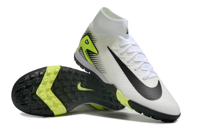 Unisex Nike Air Zoom Mercurial Superfly 10 Elite TF Football Shoes - White/Black/Yellow