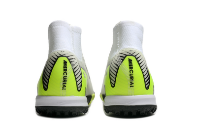 Unisex Nike Air Zoom Mercurial Superfly 10 Elite TF Football Shoes - White/Black/Yellow