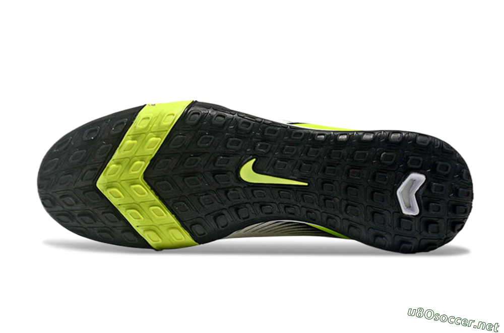 Unisex Nike Air Zoom Mercurial Superfly 10 Elite TF Football Shoes - White/Black/Yellow 7
