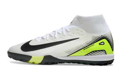 Unisex Nike Air Zoom Mercurial Superfly 10 Elite TF Football Shoes - White/Black/Yellow