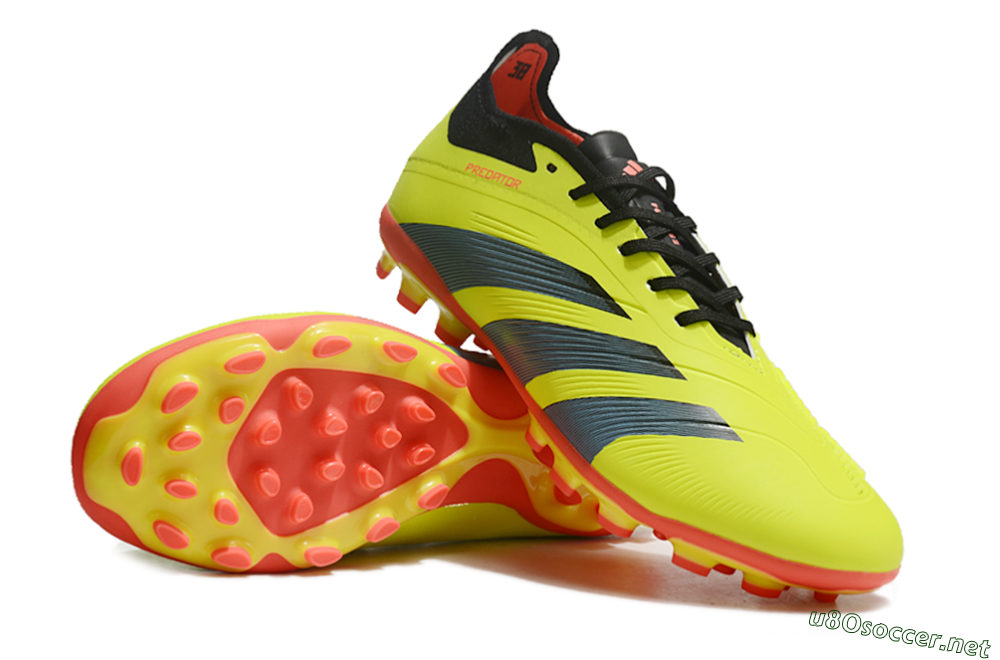 Unisex Adidas Predator Elite 24 MG Football Boots - Yellow/Black/Red 3