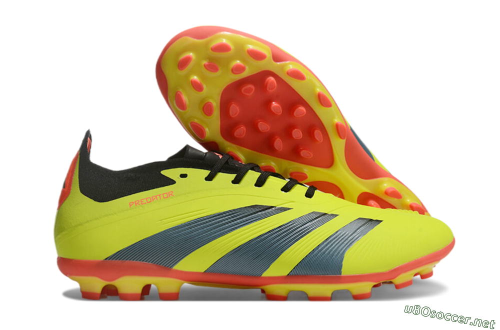 Unisex Adidas Predator Elite 24 MG Football Boots - Yellow/Black/Red 2