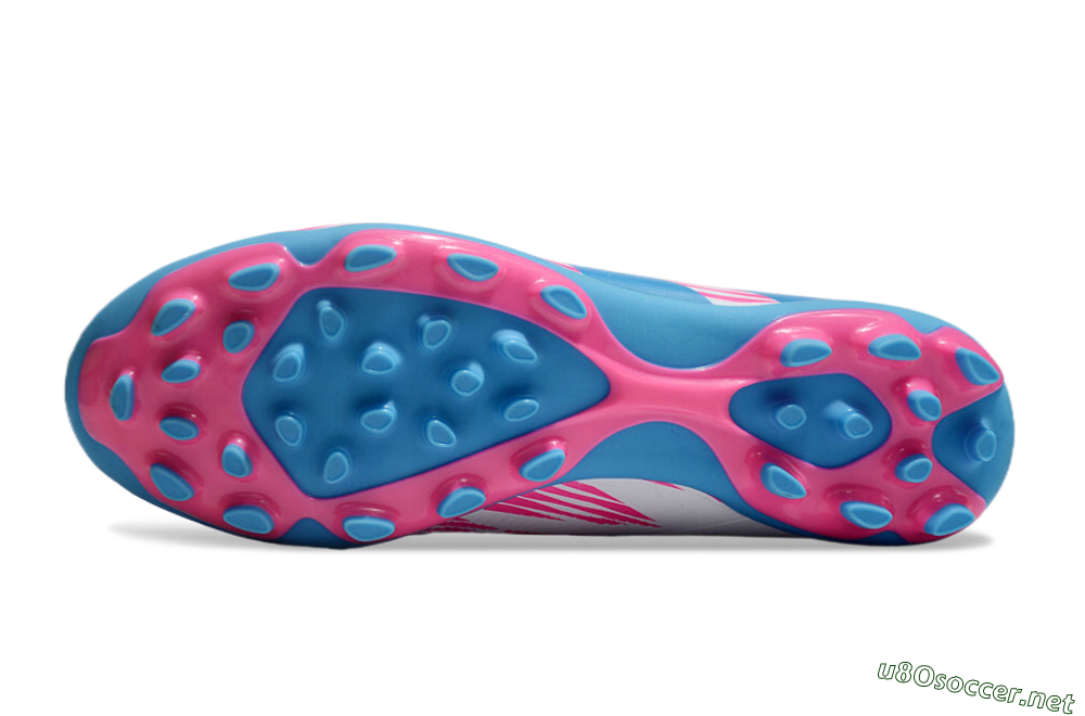 Unisex Adidas Predator Elite 24 MG Football Boots - White/Blue/Pink 7