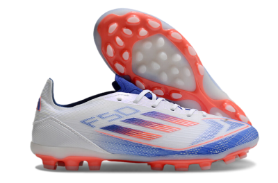 Unisex Adidas F50 Elite MG Football Boots - White/Blue/Red
