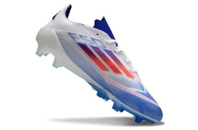 Men's Adidas F50 Elite AG Football Boots - White/Blue/Red