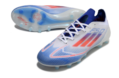 Men's Adidas F50 Elite AG Football Boots - White/Blue/Red