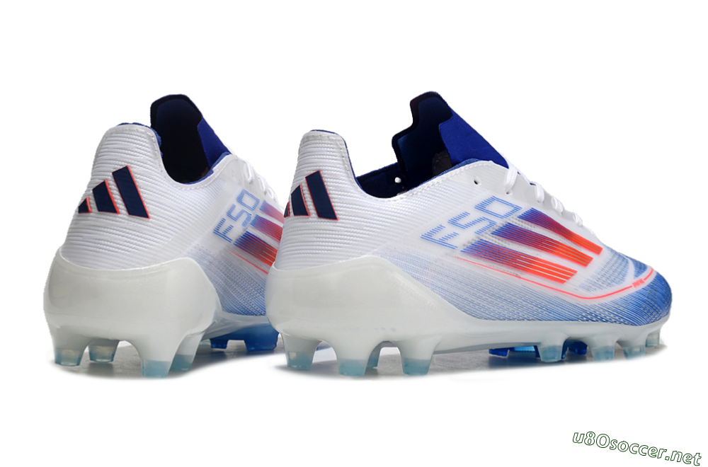 Men's Adidas F50 Elite AG Football Boots - White/Blue/Red 7