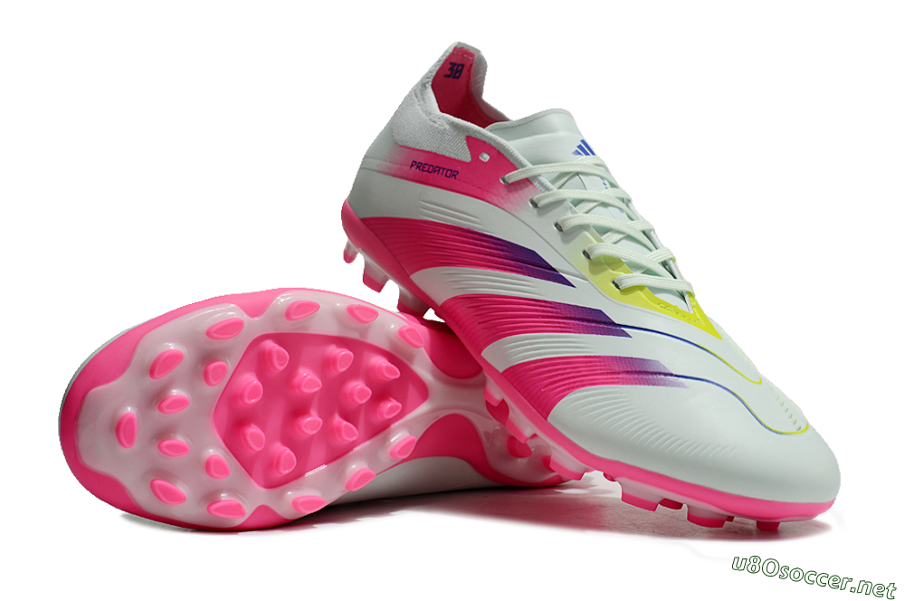 Unisex Adidas Predator Elite 24 MG Football Boots - Jade/Purple/Pink 3