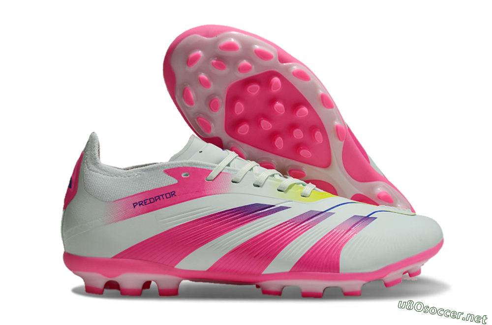 Unisex Adidas Predator Elite 24 MG Football Boots - Jade/Purple/Pink 2