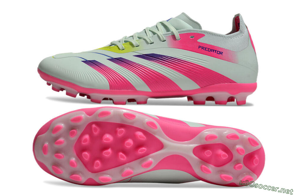 Unisex Adidas Predator Elite 24 MG Football Boots - Jade/Purple/Pink 1